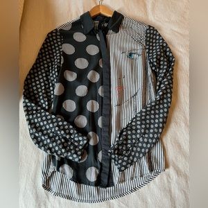 Desigual “face” blouse, size M